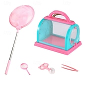 cheap Nature Exploration Toys-Bug Bungalow Insect Catching Kit with Mesh Case Magnifying Container Tweezers &amp; Magnifier - Educational Outdoor Toys for Toddlers - Nature Exploration Set for Kids 3 Years