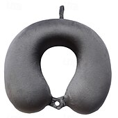 cheap Bedding Accessories-Neck Pillow for Traveling, Upgraded Travel Neck Pillow for Airplane 100% Pure Memory Foam Travel Pillow for Flight Headrest Sleep, Portable Plane Accessories