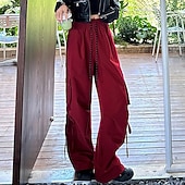 Women's Cargo Pants Hiking Pants Trousers Tactical Pants Outdoor Regular Fit Waterproof Pants / Trousers Drawstring Elastic Waist Black Red Hunting Climbing Camping / Hiking / Caving S M L XL cheap Bottoms-Women's Cargo Pants Hiking Pants Trousers Tactical Pants Outdoor Regular Fit Waterproof Pants / Trousers Drawstring Elastic Waist Black Red Hunting Climbing Camping / Hiking / Caving S M L XL