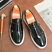 voordelige Hereninstappers &amp; loafers-Witte instappers met monniksband voor heren – elegante casual schoenen voor op kantoor, evenementen en zakelijke casuals