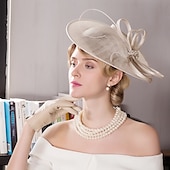 billige Fascinatorer og hatter-Linfrø / Strass / Fjær Kentucky Derby-hatt / fascinators / Hatter med Blomster 1 stk Bryllup / Spesiell Leilighet / Te Fest Hodeplagg