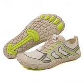abordables Zapatillas Informales-Hombre Zapatillas de deporte zapatos descalzos Antideslizantes Barranquismo Casual Cuero PU Malla Transpirable Cómodo Antideslizante Cordones Negro / Rojo Negro Azul Real Verano Primavera