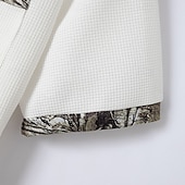 preiswerte Klassisches Poloshirt für Herren-Herren Waffel-Poloshirts Golfshirt Arbeit Lässig Revers Kurzarm Basic Modern Farbblock Patchwork Knöpfe Sommer Frühling Normale Passform Schwarz Weiß Königliches Blau Khaki Grau Waffel-Poloshirts