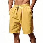 economico Pantaloncini casual-Per uomo Shorts Pantaloncini casual Pantaloncini di velluto a coste Coulisse Elastico in vita Gamba Dritta Semplice Comodità Traspirante Lunghezza al ginocchio Sport all&#039;Aperto Quotidiano Ferie Moda