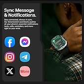 abordables Montres connectées-696 C30PRO Montre intelligente 2.19 pouce Smartwatch Montre Connectée Bluetooth Podomètre Rappel d&#039;appel Moniteur de Sommeil Compatible avec Android iOS Hommes Appels Mains Libres Rappel de Message
