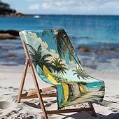 economico set di asciugamani da spiaggia-telo mare stampato, telo mare leggero e anti-sabbia ad asciugatura rapida, ideale per viaggi, piscina e uso all'aperto