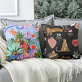 abordables Taies d&#039;Oreiller-Housse de coussin décoratif en forme de cœur 1PC housse de coussin carrée douce pour canapé pour chambre salon canapé chaise