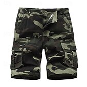 economico Classico-Per uomo Pantaloncini cargo Pantaloncini mimetici Shorts Pantaloncini Estivi Multi-tasche Tasca con Patta Semplice Mimetico Comodità Indossabile Lunghezza al ginocchio All&#039;aperto Sport Quotidiano