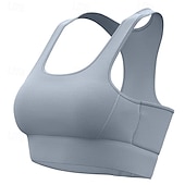cheap Sports Bras &amp; Vests-Sports Bra Hollow Mesh Back Sports Bra Fitness Yoga Vest Shockproof Yoga Bra Without Steel Ring