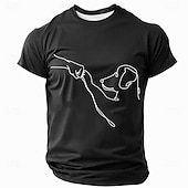  Homens Animal Engraçado Camiseta Manga Curta Camiseta Impressão 3D Gola Redonda Camisa Moda Exagerado Diário Casual Diário Festa Azul Preto Verão Primavera Roupa S M L XL XXL XXXL