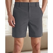 economico pantaloncini da lavoro-Per uomo Shorts eleganti Shorts da Lavoro Pantaloncini da golf Tasca Semplice Comodità Traspirante Lunghezza al ginocchio All'aperto Affari Sport Casual Blu Cachi