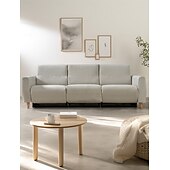 abordables Funda de sofá-Funda de sofá de terciopelo acolchado de color liso, protector de muebles