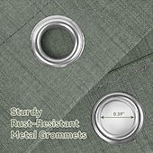 お買い得  シャワーカーテン-バスルーム用ボホシャワーカーテン、タッセル付きファームハウスシャワーカーテン、セージグリーンシャワーカーテンセット、フェイクリネンファブリックシャワーカーテン（12フック付き）、ホテル品質