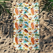 cheap Beach Towel Sets-Printed Beach Towel, Lightweight Quick-Dry Sand-Free Beach Blanket, Ideal for Travel, Pool, and Outdoor Use