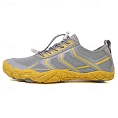 abordables Zapatillas Informales-Hombre Zapatillas de deporte zapatos descalzos Antideslizantes Barranquismo Casual Cuero PU Malla Transpirable Cómodo Antideslizante Cordones Negro / Rojo Negro Azul Real Verano Primavera