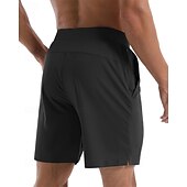 economico Pantaloni corti da corsa-Per uomo Shorts da corsa pantaloncini sportivi Estate Esterno Vestibilità regolare Asciugatura Rapida Tasca con cerniera Pantaloncini Coulisse Elastico in vita Grigio scuro Nero Cotone Caccia
