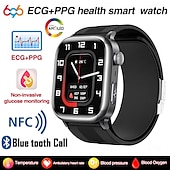 abordables Relojes inteligentes-696 TK66 Reloj inteligente 2.06 pulgada Smartwatch Reloj elegante Bluetooth ECG + PPG Podómetro Recordatorio de Llamadas Compatible con Android iOS Hombre Llamadas con Manos Libres Recordatorio de