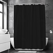 cheap Shower Curtains-Shower Curtain PEVA Waterproof Mould Proof&amp;Mildew Resistant Bathroom Curtains with Hooks Easy Installation Quick-Drying 180cm*180cm(70&quot;*70&quot;)