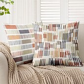 baratos Fronhas de Almofadas de Decoração-Capa de Almofadas Decorativas Geométricas 1PC Capa de Almofada Quadrada Macia para Sofá de Quarto Sala de Estar