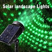 tanie Światła ścieżki i latarnie-1 szt. zewnętrzny reflektor solarny rgb projekcyjny na trawnik, oświetlenie dziedzińca, ogrodu, drogi, ściany, drzewa, pod oświetleniem, dekoracyjne światło