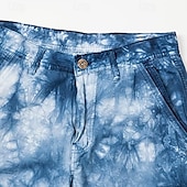 preiswerte Draussen-Herren Cargo-Shorts Outdoor Shorts Camping-Shorts Shorts mit Camouflage-Muster Wander-Shorts Mehrere Taschen Gerader Schnitt Batik Tarnung Feuchtigkeitsableitend tragbar Knielang Lässig Täglich Ferien