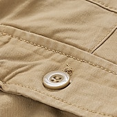 economico Classico-Per uomo Pantaloncini cargo Shorts Pantaloncini Estivi Bottoni Tasca con cerniera Tasche Multiple Semplice Comodità Indossabile Lunghezza al ginocchio All&#039;aperto Sport Quotidiano Moda Casual Nero Blu