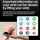 abordables Relojes inteligentes-696 TK66 Reloj inteligente 2.06 pulgada Smartwatch Reloj elegante Bluetooth ECG + PPG Podómetro Recordatorio de Llamadas Compatible con Android iOS Hombre Llamadas con Manos Libres Recordatorio de
