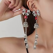 levne Náušnice-etnický styl retro náušnice náušnice střapec módní osobnost dlouhý luk zvonkové náušnice dívka
