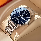 levne Quartz hodinky-Luxusní dárek pro dámské hodinky vodotěsné nerezová ocel luminiscenční zobrazení data módní jednoduché volnočasové dámské quartzové hodinky