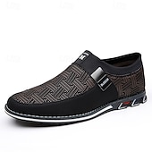 billige Uformelt-svarte slip-on joggesko for menn med teksturert design – komfortable sko for fritids- og hverdagsbruk