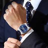baratos Relógios Quartz-Relógio de Esporte Masculino de Quartzo de Luxo À Prova d&#039;Água Luminosa Data Semana Aço Inoxidável Relógio Masculino Clássico