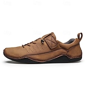 preiswerte Sneaker für Herren-Braune Casual-Sneaker für Herren – vielseitige Schlupfschuhe aus weichem Leder für Komfort im Alltag