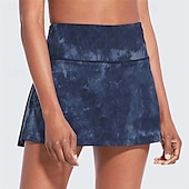 cheap Women&#039;s Skirts &amp; Skorts-US Open Women&#039;s Tennis Skirts with Shorts Pleated Quick Dry Tennis Golf Badminton Tie Dye Skort Black Pink Blue Tennis Clothing