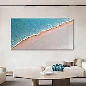 preiswerte Abstrakte Gemälde-blaues Ozean-Ölgemälde, handgemaltes zeitgenössisches Indigo-Gemälde auf Leinwand, großes Kunst-Ozean-Meer-Gemälde, Fisch in der Tiefe, Wohndekor-Gemälde, 3D-Seelandschaft-Ölgemälde