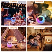 economico Luci intelligenti-1 pz luce notturna dimmerabile a colori RGB con telecomando, timer dimmerabile touch, batteria ricaricabile USB, luce notturna per interni e camera da letto