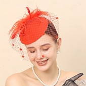 voordelige Bruiloft Zendspoel-Helm Veren Bruiloft Avond Feest Elegant Bruiloft Met Veer Helm Hoofddeksels