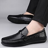 cheap Men&#039;s Slip-ons &amp; Loafers-Men&#039;s White Loafers with Silver Accents, Lightweight Casual Shoes, Ideal for Everyday Wear and Vacation Getaways