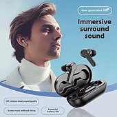 זול אוזניות לטלפון ולעסקים-אוזניות Bluetooth 5.3 חופשיות מדיבור אוזן קליפ סטריאו ENC סינון רעש עבור כושר וטלפונים ניידים