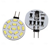 cheap LED Bi-pin Lights-G4 Bi-pin Base LED Light Bulbs 10-30V G4 15 SMD 5730 LED Corn Light Equivalent to 20W Halogen Bulb Replacement for Interior decorative lights Chandelier Crystal Light 10Pcs
