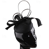 tanie Fascynatory i kapelusze-Nakrycie głowy Sinamay Ślub Wieczorna impreza Elegancja Ślub Z Kwiat Winieta Nakrycia Głowy