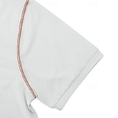 baratos Polo Clássico Masculino-Homens Camisa de golfe Camisas Polos de Golfe Trabalho Casual Lapela Manga Curta Básico Moderno Bloco de cor Patchwork Botões Verão Normal Preto Branco Vinho Azul Marinha cáqui Verde Tropa Camisa de