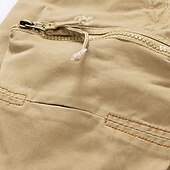 economico Classico-Per uomo Pantaloncini cargo Shorts Pantaloncini Estivi Bottoni Tasca con cerniera Tasche Multiple Semplice Comodità Indossabile Lunghezza al ginocchio All&#039;aperto Sport Quotidiano Moda Casual Nero Blu
