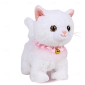 お買い得  ぬいぐるみ-子供用電動リーシュ犬は吠えて歩くことができ、取り外し可能で洗えるシミュレーションぬいぐるみテディペット猫小さな女の子のおもちゃ