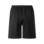 billiga Svett shorts-Herr Atletiska shorts Svett shorts Shorts Sommarshorts Ficka Snörning Elastisk midja Slät Komfort Andningsfunktion Kort Utomhus Sport Klassisk Ledigt Svart Vit