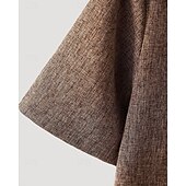 economico Camicie Popover da Uomo-Per uomo Camicia Camicia Estiva Camicia casual Camicia da Spiaggia Camicia con Bottoni Cammello Manica Corta Semplice Henley Vacanza Camicia hawaiana Abbigliamento Poliestere Moda Casual Confortevole
