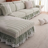 economico Copridivano-1 federa elasticizzata per cuscino divano, universale, in morbido pile polare jacquard, facile da pulire &amp;durevole