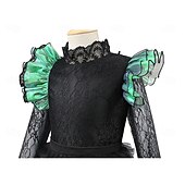 economico Costumi per bambine-Strega Fata Elphaba Vestito Abiti in tulle Costume Cosplay del film Costume di Carnevale Notte di Valpurga Travestirsi for Ragazze Bambini Halloween Carnevale Feste Performance Con il fumetto