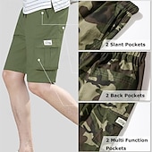 economico Classico-Per uomo Pantaloncini cargo Pantaloncini mimetici Shorts Pantaloncini Estivi Coulisse Elastico in vita Multi-tasche Semplice Mimetico Comodità Indossabile Lunghezza al ginocchio All&#039;aperto Sport