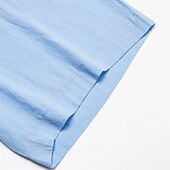 baratos Feriado-Homens Calção Shorts de linho Shorts de verão Shorts de praia Bolsos Com Cordão Cintura elástica Tecido Conforto Respirável Curto Férias Feriado Praia Havaiana Boho Preto Branco