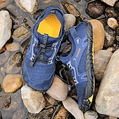 voordelige Herensneakers-Voor heren Sneakers Rivierschoenen Canyoning Casual Dagelijks PU Leder Netstof Ademend Comfortabel Anti-slip Veters Zwart Bruin Groen Zomer Lente
